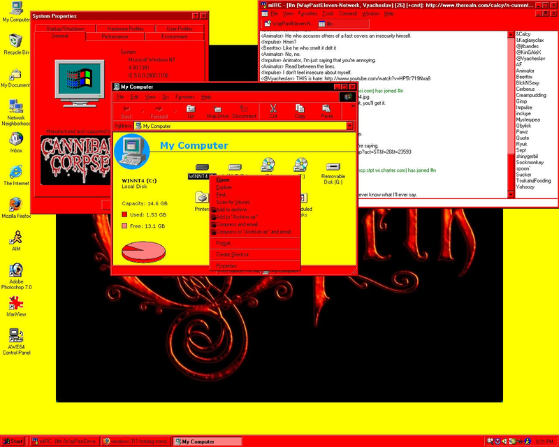 Illustration for article titled Amazingly cringe old wallpapers